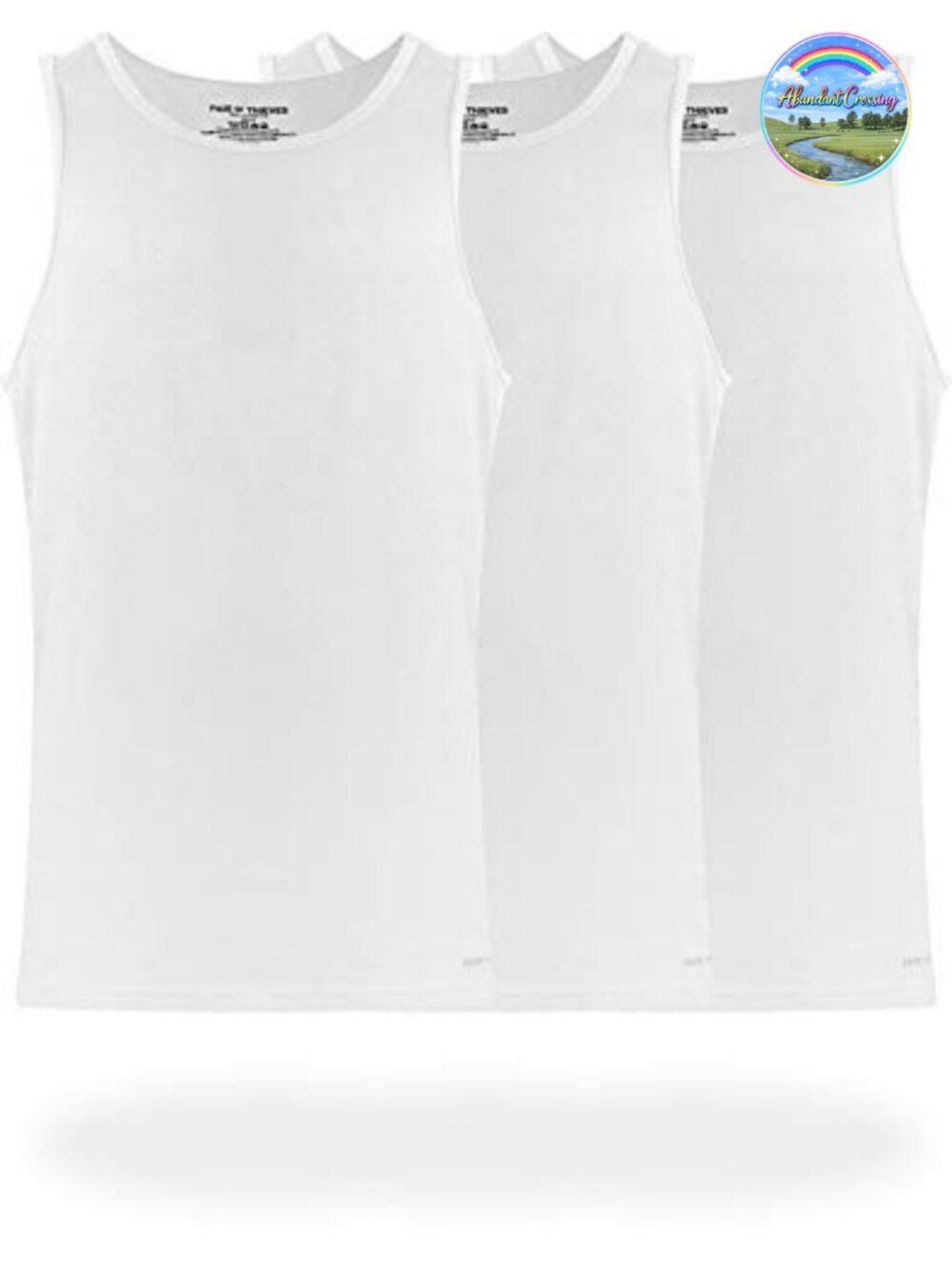Men's Super Soft Cotton Tank Top 3-Pack Tagless Sleeveless Undershirt